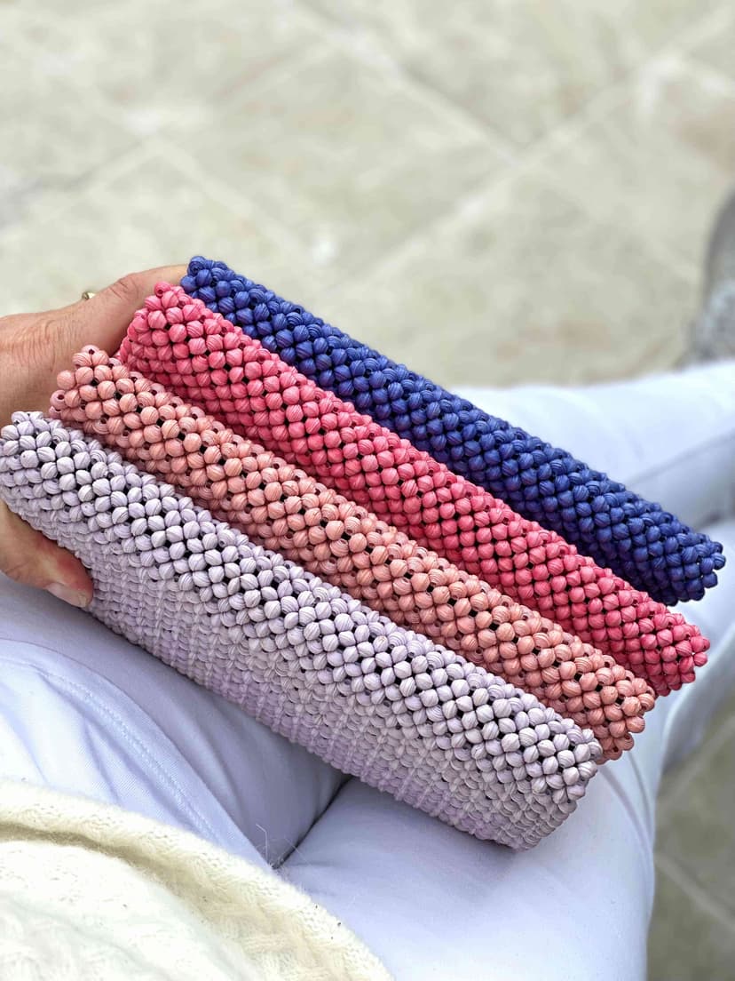 Beads clutch soft colour collection 